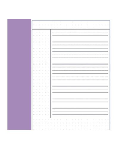 A4 exercise books purple 8mm lines and margin and dots alt pages