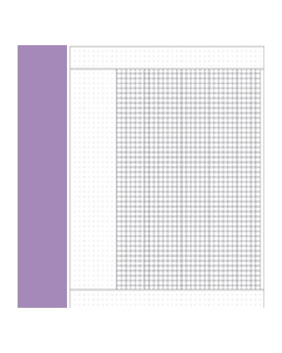 A4 exercise books purple 5mm squares and dots alt pages
