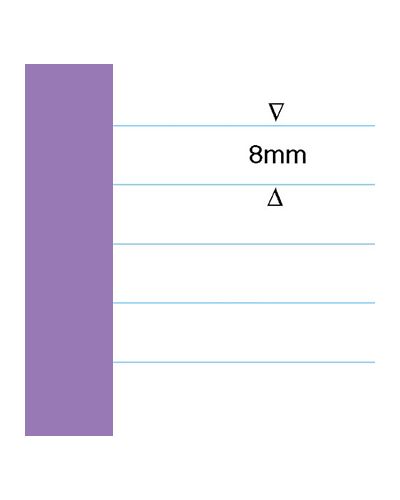 A4+ exercise book purple 8mm lines