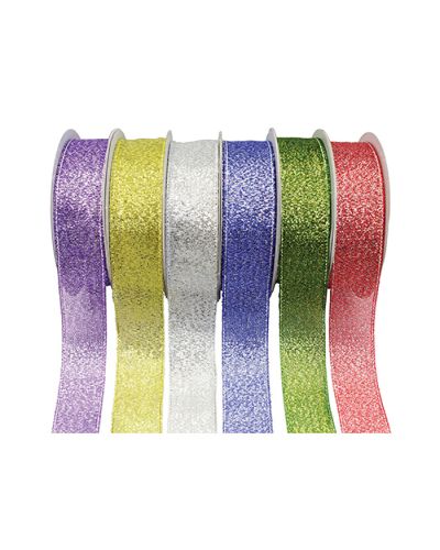 Metallic glitter ribbons