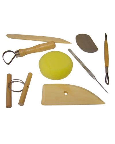 Clay modelling tools set
