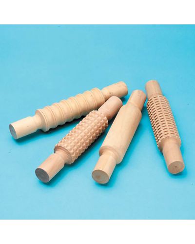 Patterned wooden rolling pins