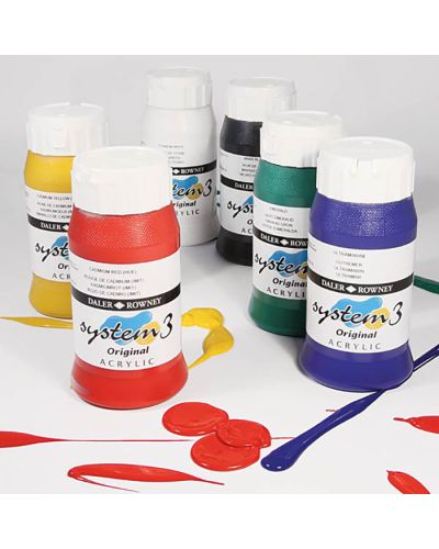 Daler Rowney System 3 acrylic paints