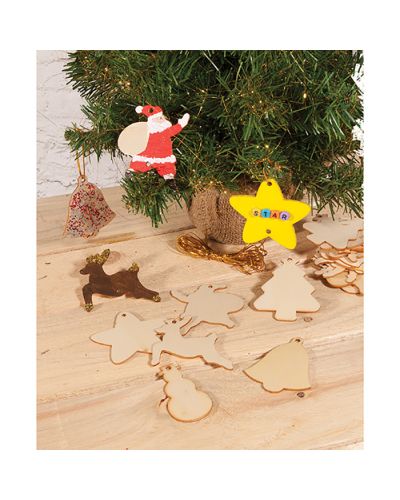 Wooden Christmas shapes
