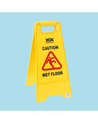 A-frame wet floor sign