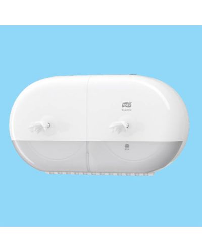 Tork SmartOne Mini twin toilet roll dispenser