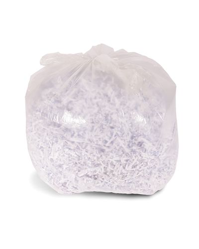Clear plastic sack