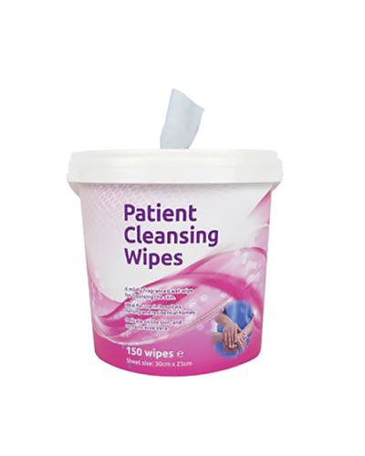 Patient cleansing wipes