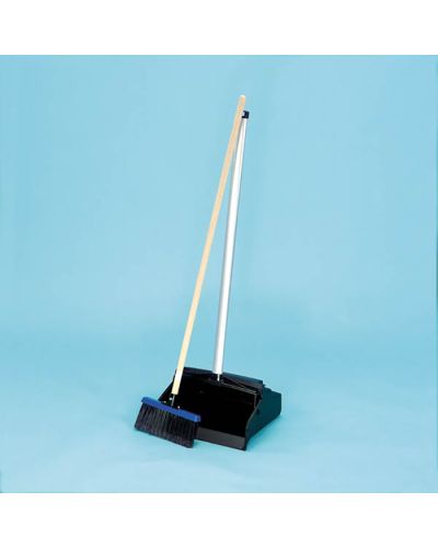 Lobby dustpan and broom