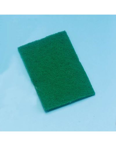 Green scour pad