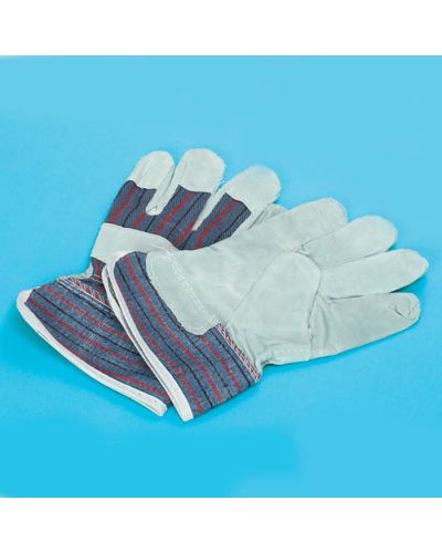 Rigger style gloves with lined palms