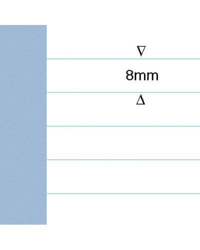 5.25" x 6.5" exercise books light blue 8mm lines