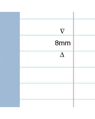 A4 exercise books light blue 8mm lines and margin