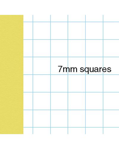 A4 exercise books light yellow 7mm squares
