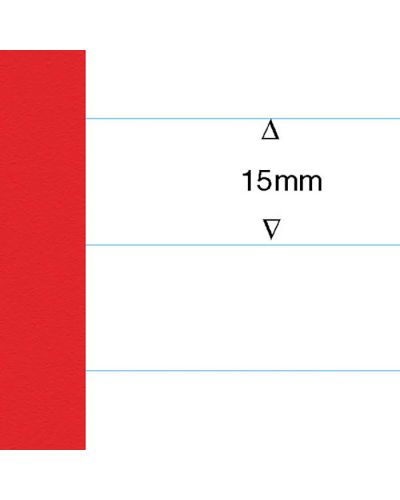 5.25" x 6.5" exercise books red 15mm lines
