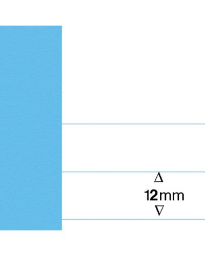A4+ exercise book light blue 12mm lines top plain