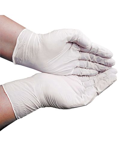 Synthetic examination gloves