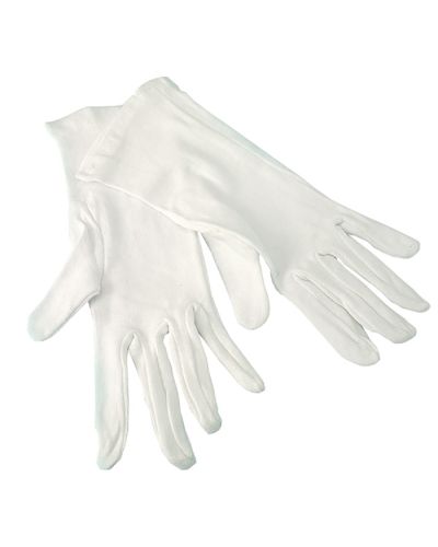 White cotton glove liners  testing