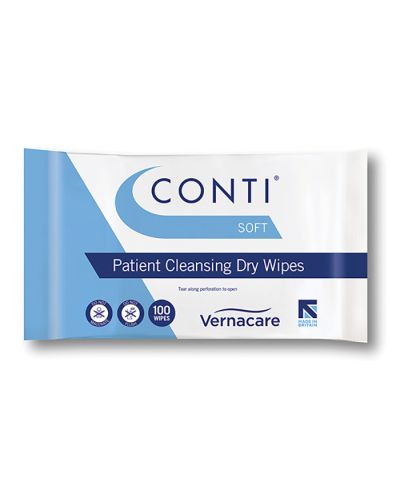 Non-maceratable Contiwipe patient wipes