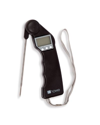 Folding food probe thermometer
