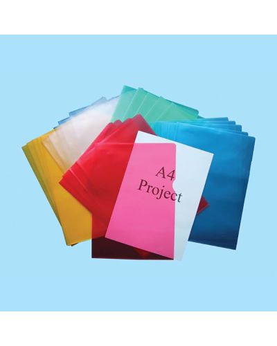 Coloured cut flush folders