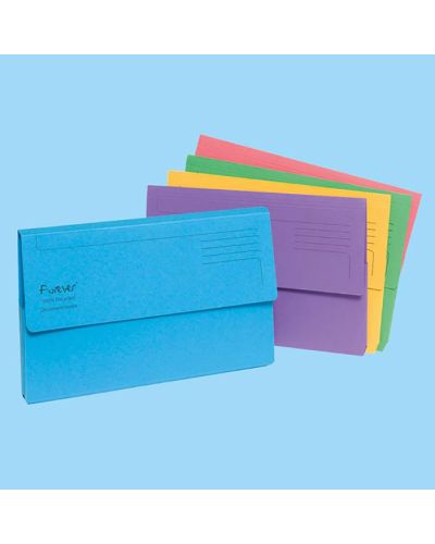 Brightly coloured document wallet