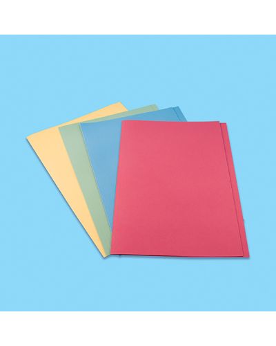 Coloured square cut folders