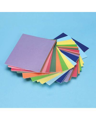 Assorted coloured cardboard