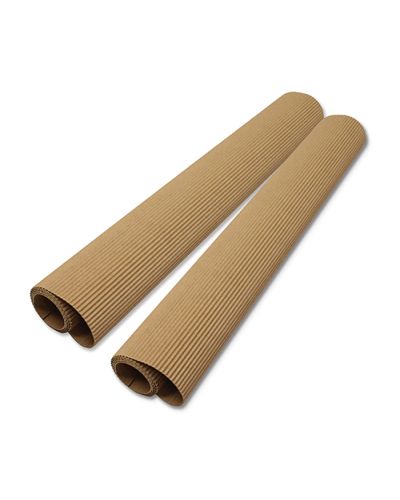 Natural corrugated board rolls