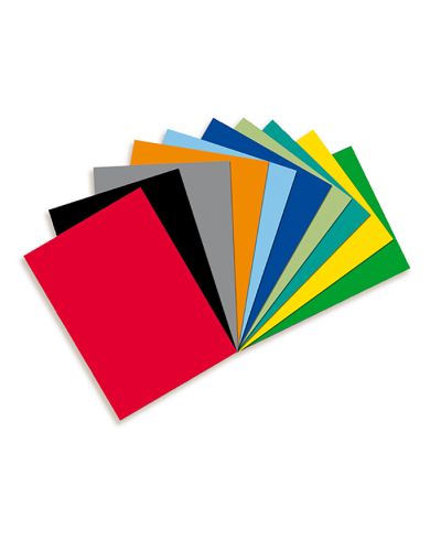 A4+ assorted colours poster paper sheets