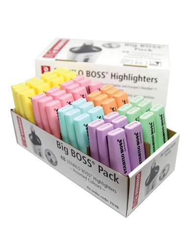 STABILO Boss assorted pastel highlighters 48