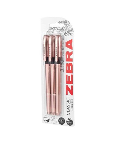 Zebra Z-Grip Basics rose gold stick pens
