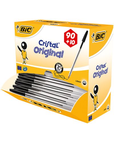 Bic Cristal medium point, box of 100