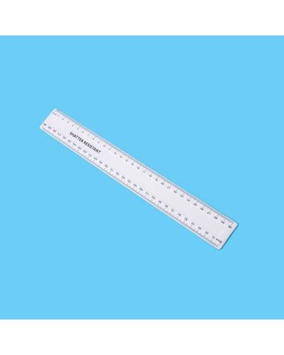 Classpack of metric plastic rulers 30cm