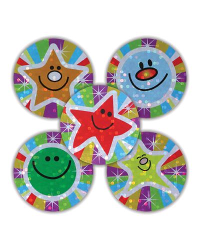 Stars and smiles stickers
