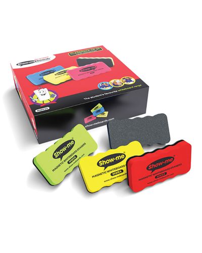 Show-me magnetic whiteboard erasers