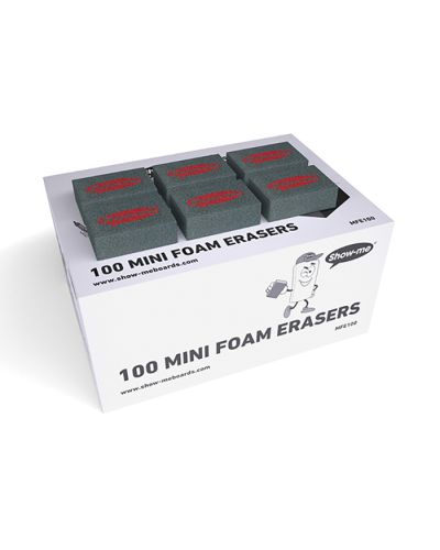 Mini foam drywipe erasers