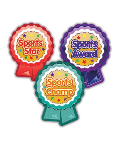 Sports Day rosette stickers