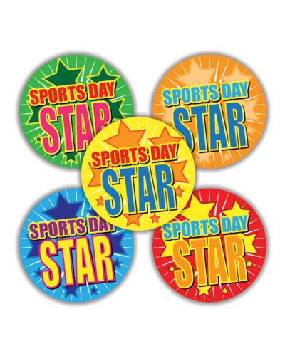 Sports Day star stickers