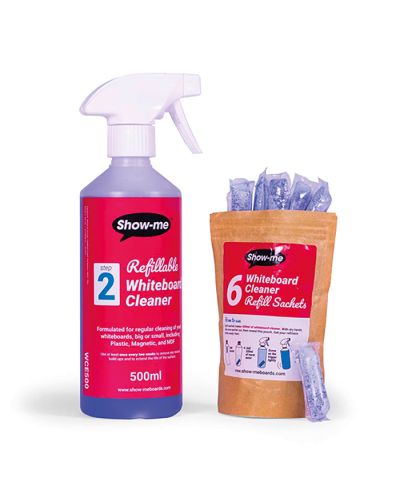 Show-me whiteboard cleaning kit