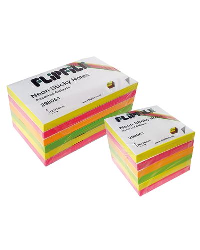 Flipfile neon sticky notes