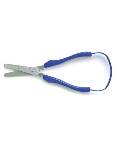 Large loop spring-aided scissors
