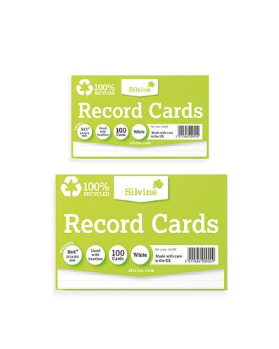 Silvine record cards