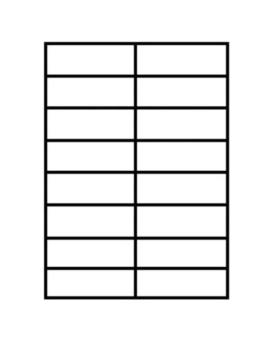 Square cut labels 16 per sheet