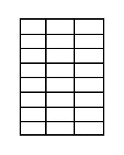 Square cut labels 24 per sheet