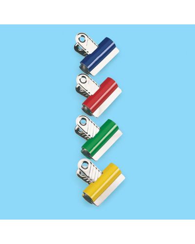 Coloured letter clips