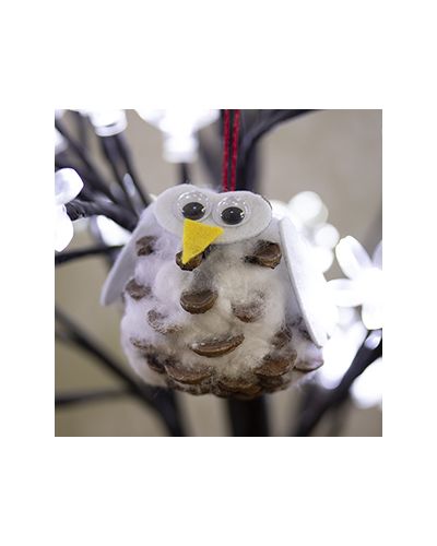 Pine Cone Snowy Owl