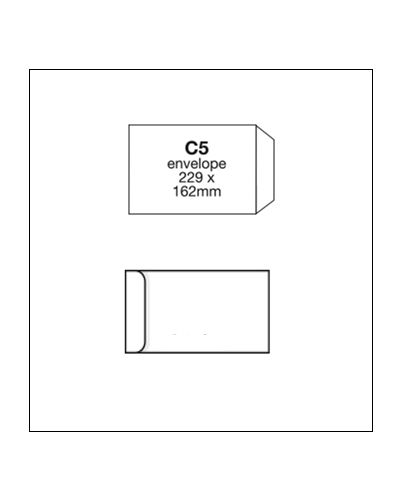 C5 recycled white self seal envelope pack of 500