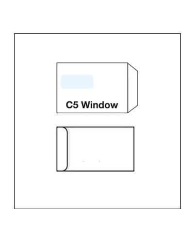 C5 window white self seal envelope pack of 500