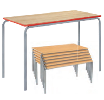 Crush bent style classroom desking